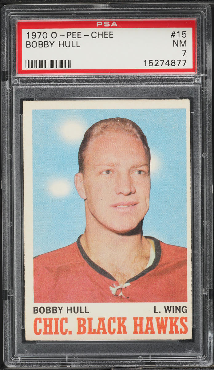 1970 O-Pee-Chee Hockey Bobby Hull #15 PSA 7 NRMT