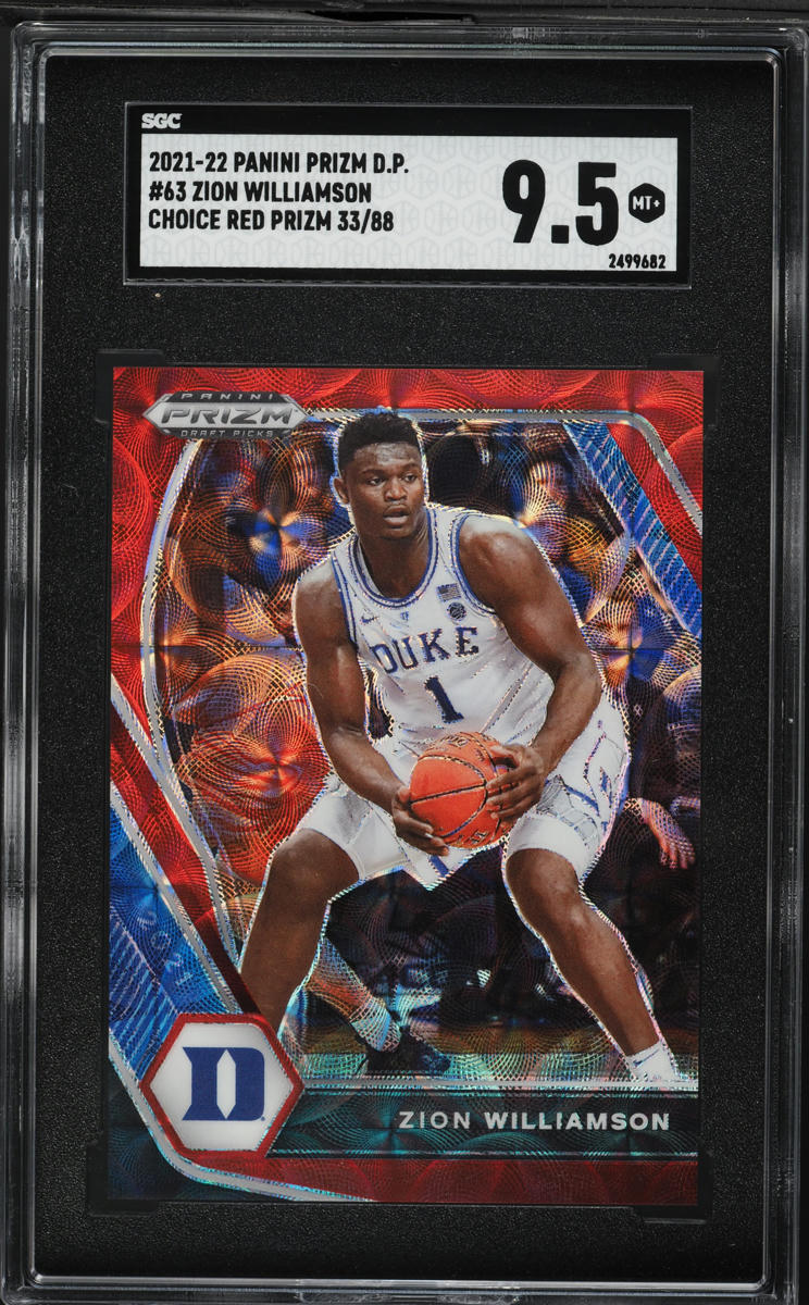 2021 Panini Prizm Draft Picks Choice Red Zion Williamson /88 #63