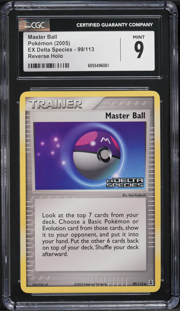 2005 Pokemon EX Delta Species Reverse Holo Master Ball #99 CGC 9 MINT