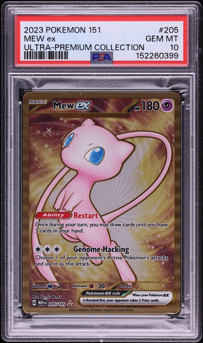 2023 Pokemon Scarlet & Violet 151 Ultra Premium Gold Rare Mew ex #205 PSA 10 GEM MINT