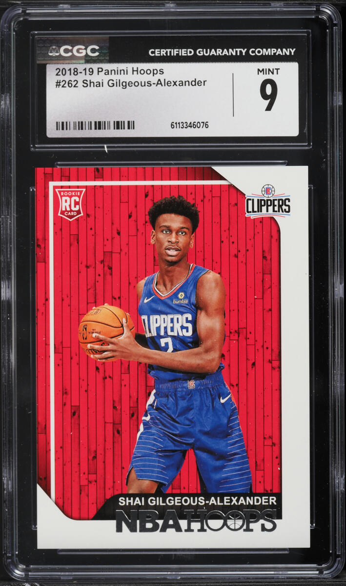 2018 Hoops Shai Gilgeous-Alexander ROOKIE #262 CGC 9 MINT