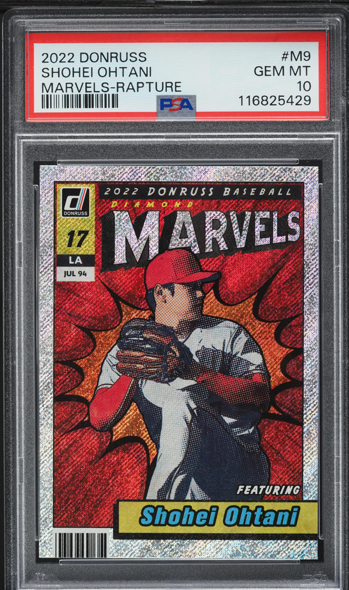 その他 MLB Shohei Ohtani Donruss PSA10 2022 Donruss Marvels Rapture Shohei Ohtani #M-9 PSA 10 GEM