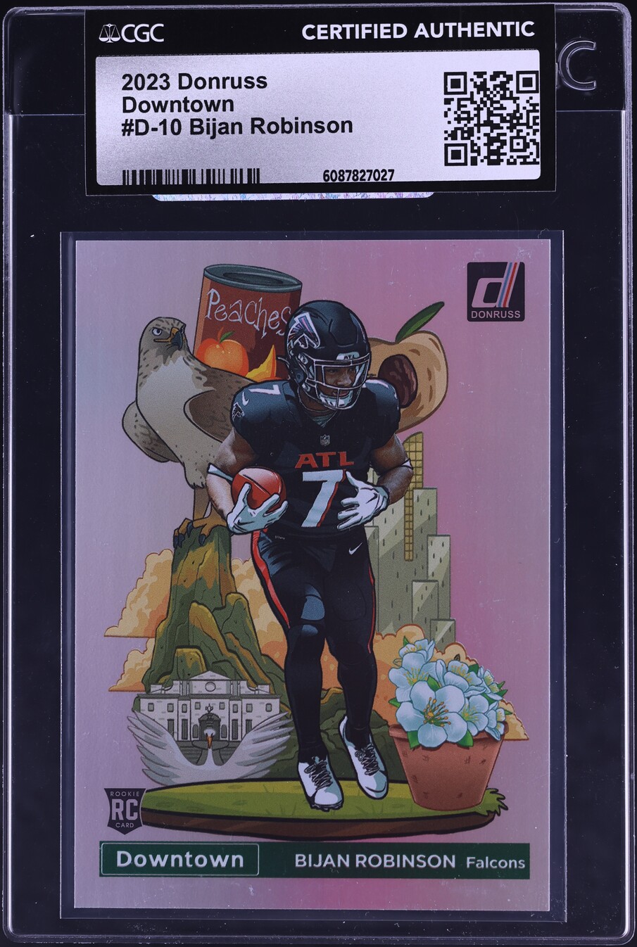 2023 Donruss Downtown Bijan Robinson ROOKIE #D-10 CGC AUTH