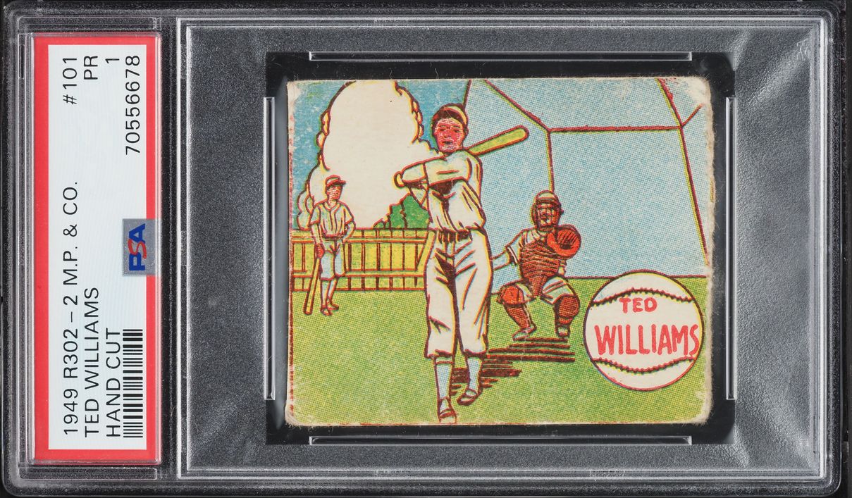 1949 R302-2 M.P. & Co. Ted Williams #101 PSA 1 PR