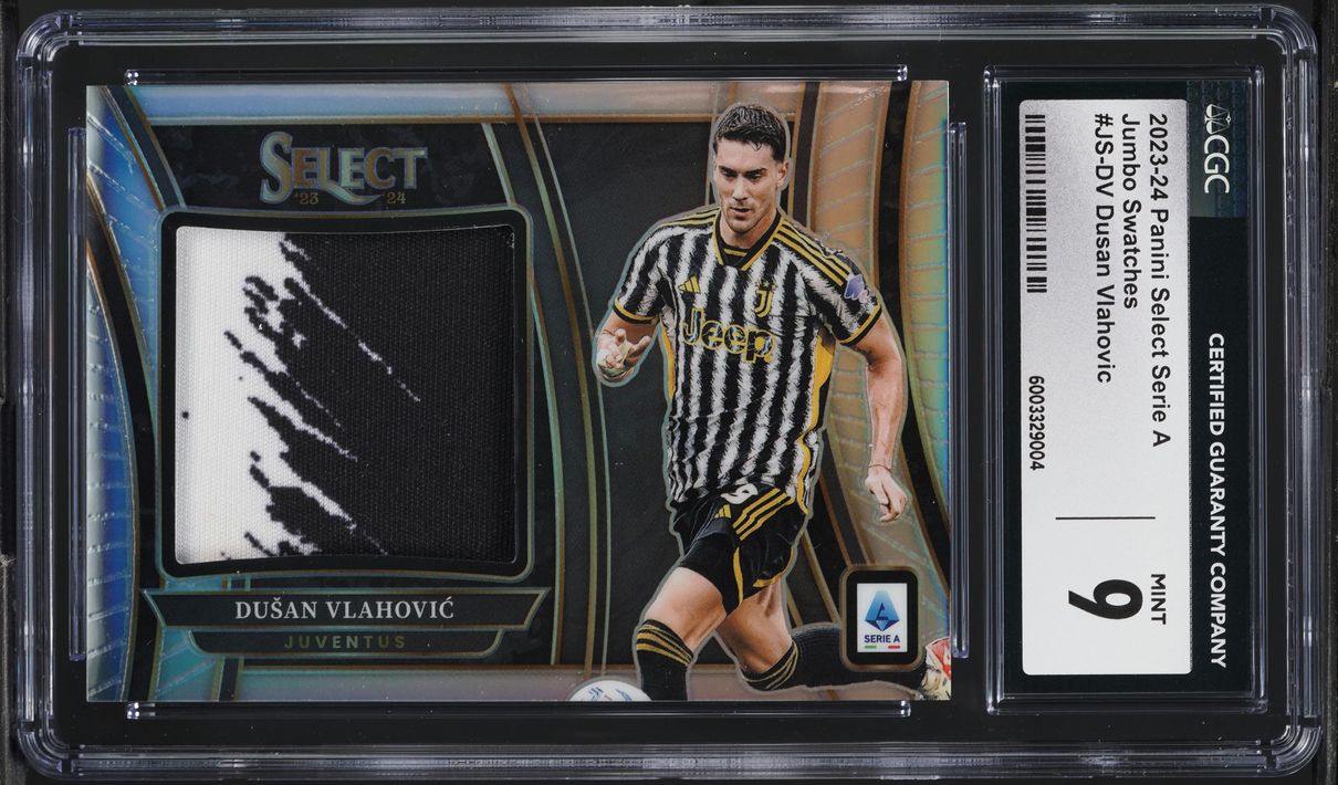 2023 Select Serie A Jumbo Dusan Vlahovic PATCH #JS-DV CGC 9 MINT
