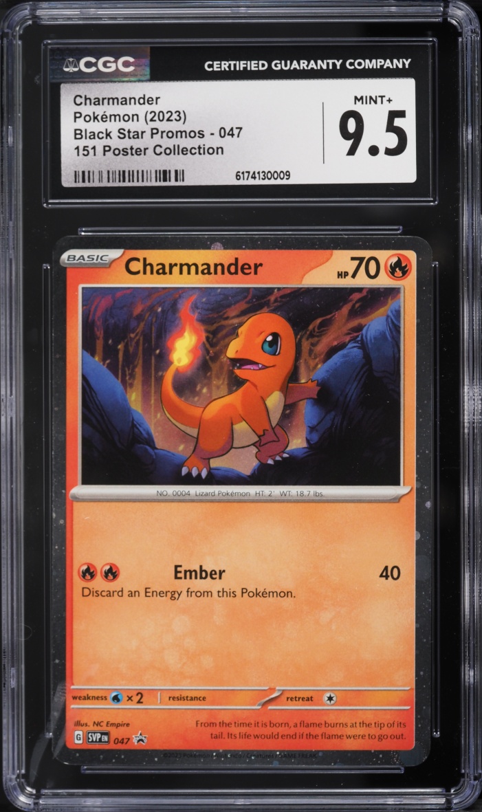 2023 Pokemon Scarlet & Violet Promo 151 Poster Collection Charmander #47 CGC 9.5 MINT+
