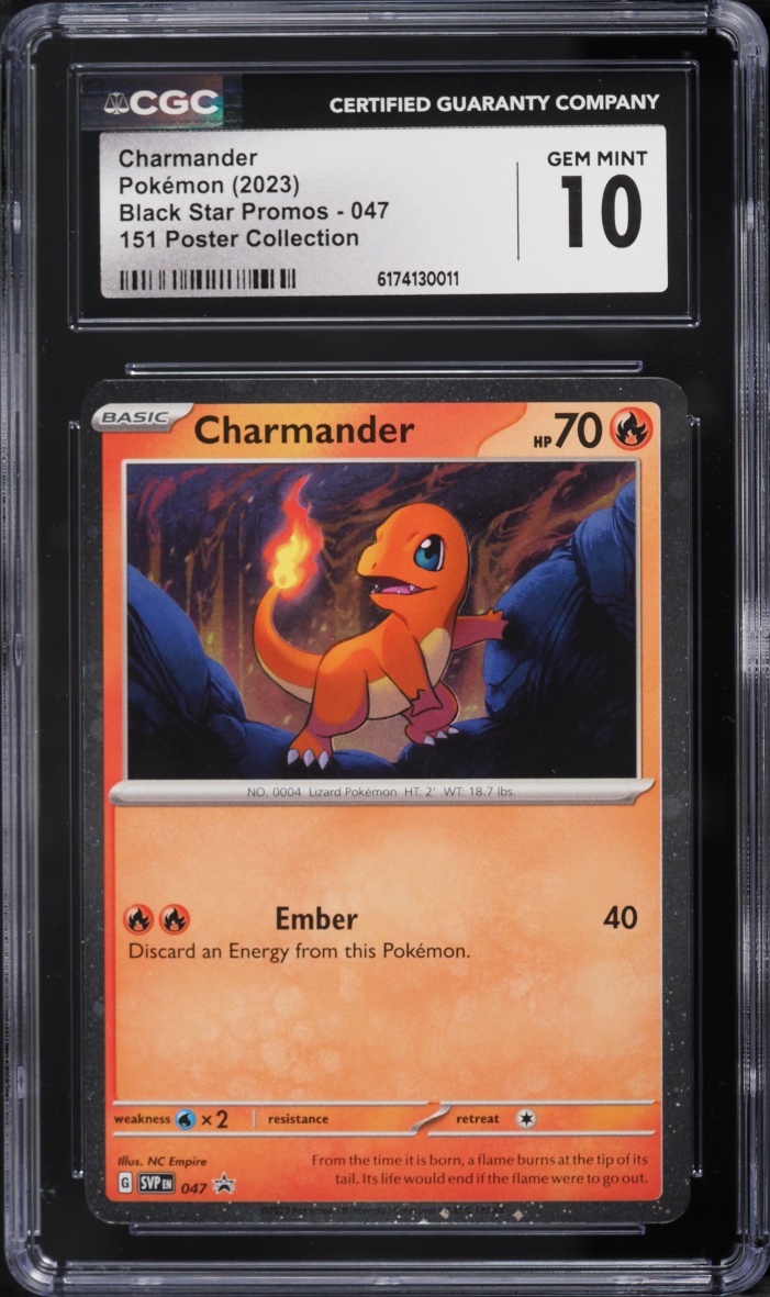 2023 Pokemon Scarlet & Violet Promo 151 Poster Collection Charmander #47 CGC 10 GEM MINT