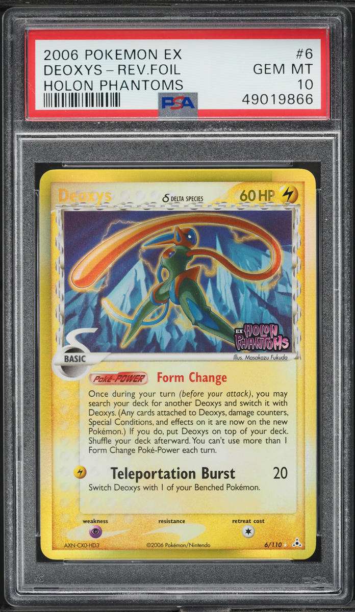 2006 Pokemon EX Holon Phantoms Reverse Holo Deoxys #6 PSA 10 GEM MINT