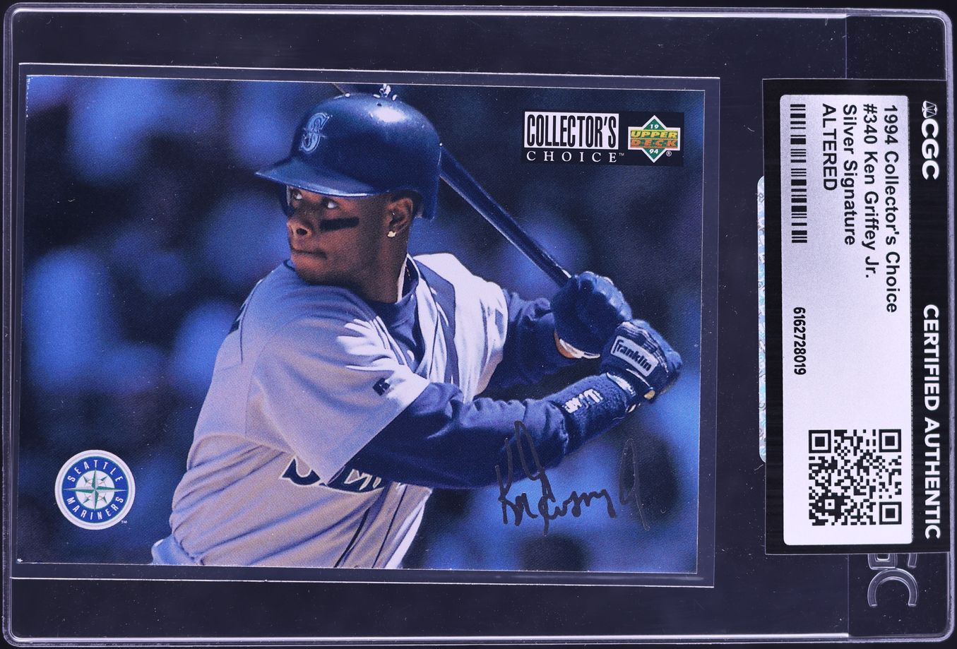 1994 Collector's Choice Silver Signature Ken Griffey Jr. #340 CGC ALTERED AUTH