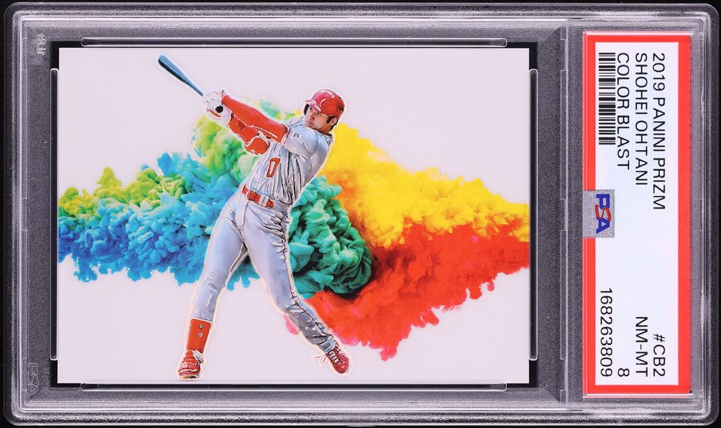 2019 Panini Prizm Color Blast Shohei Ohtani #CB2 PSA 8 NM-MT