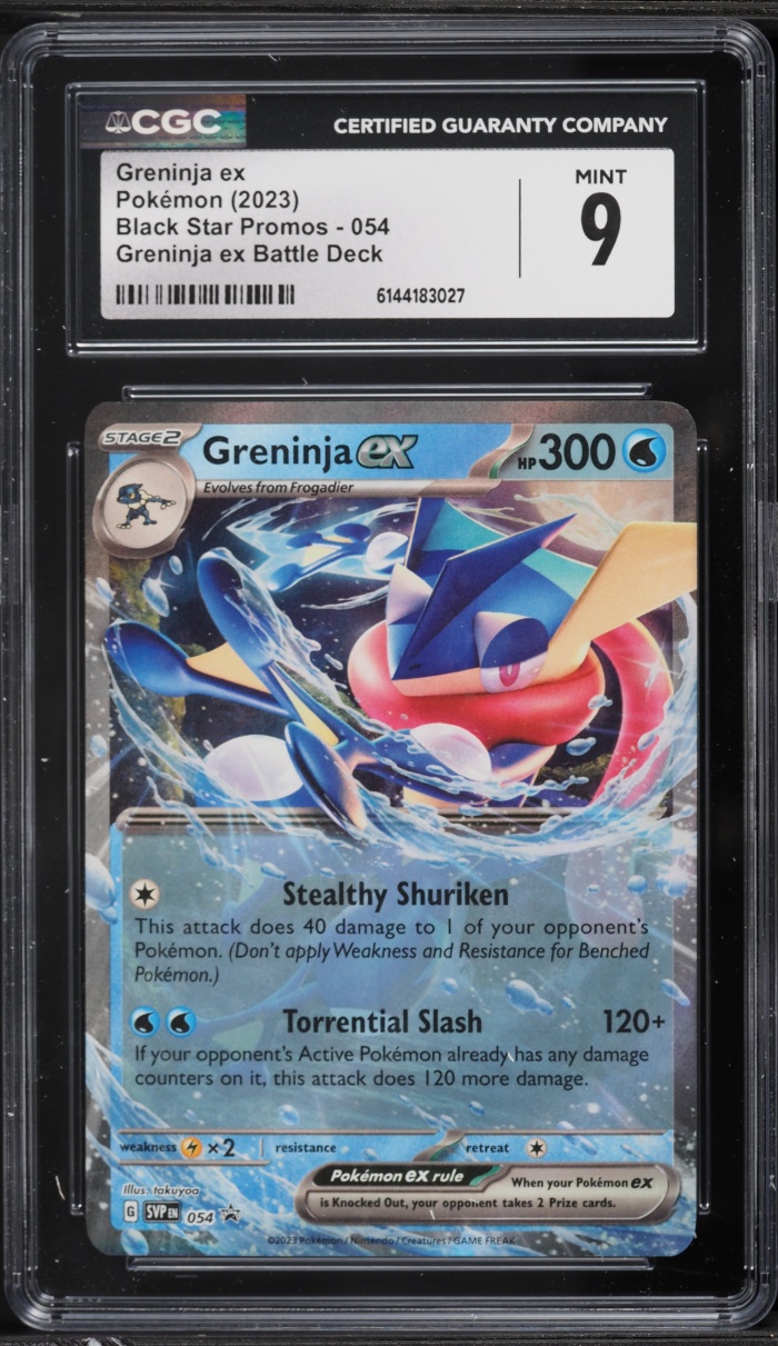 2023 Pokemon Scarlet & Violet Black Star Promo Holo Greninja ex #54 CGC 9 MINT