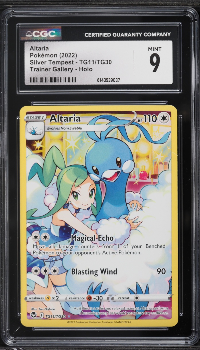 2022 Pokemon Sword & Shield Silver Tempest CHR Altaria #TG11 CGC 9 MINT