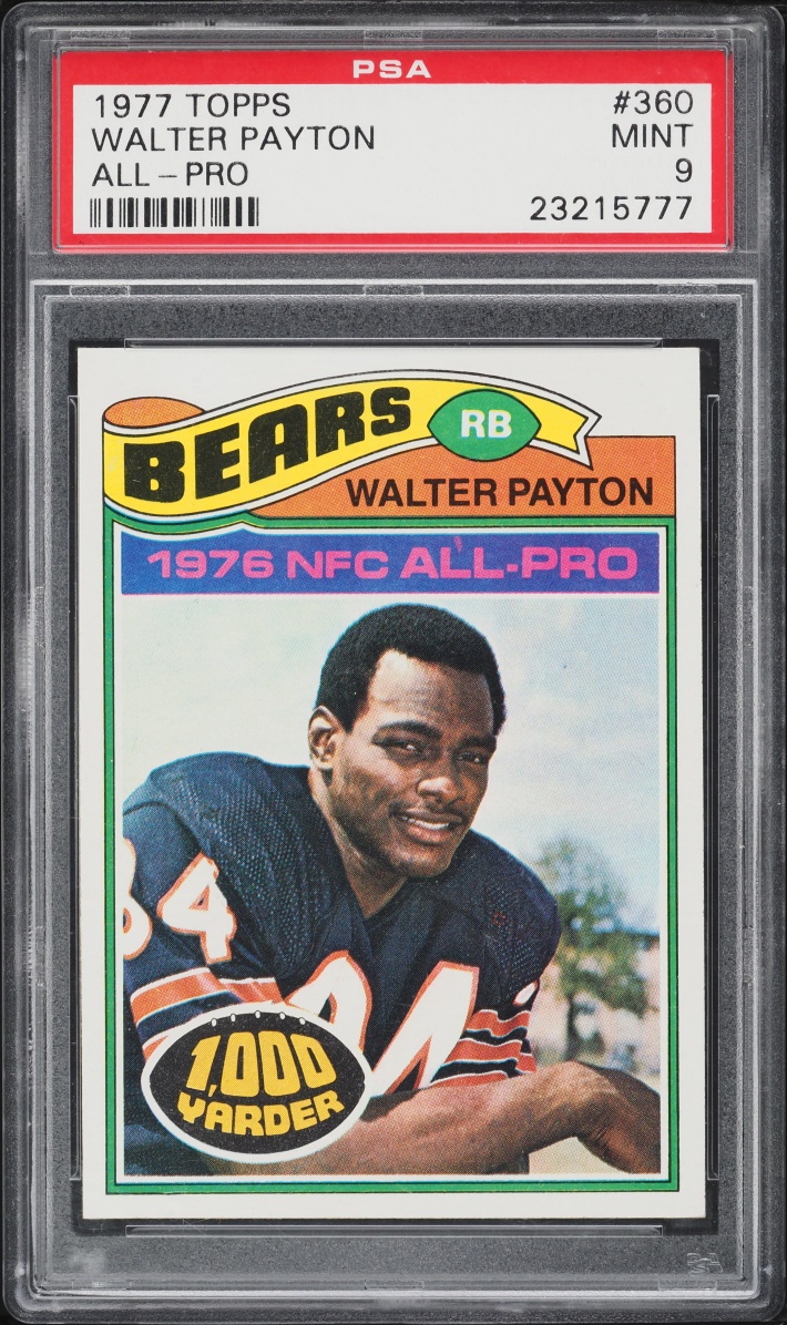 1977 Topps Football Walter Payton ALL-PRO #360 PSA 9 MINT