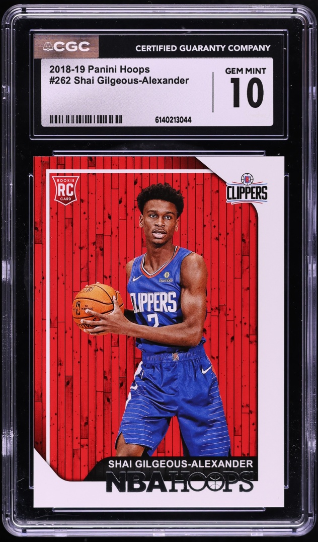 2018 Hoops Shai Gilgeous-Alexander ROOKIE #262 CGC 10 GEM MINT