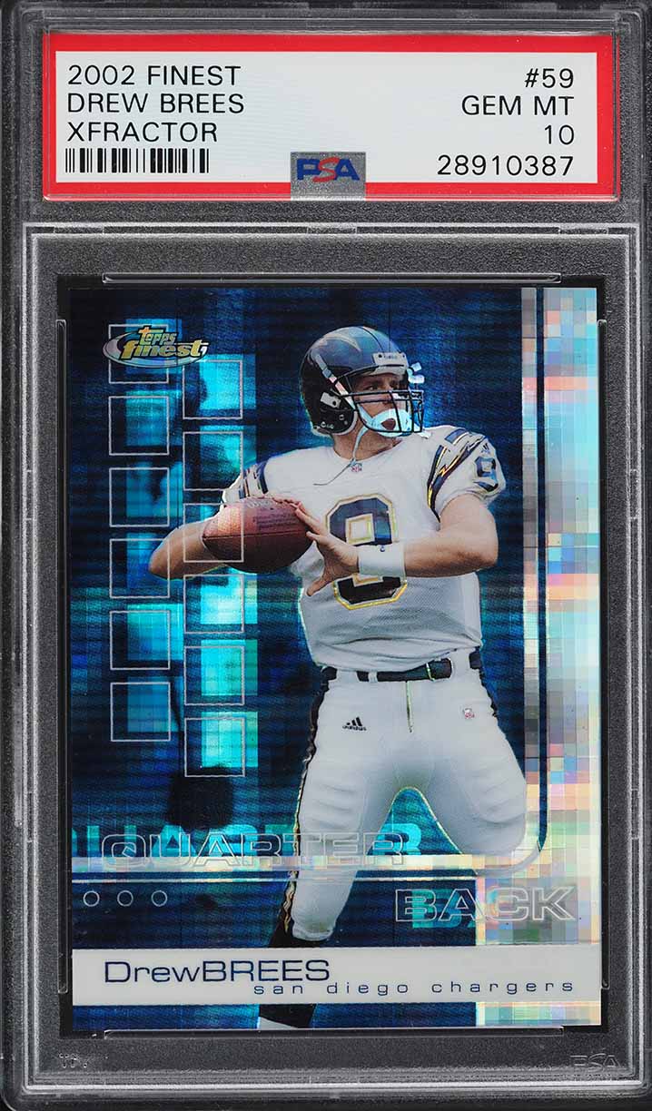 2002 Finest Xfractor Drew Brees /20 #59 PSA 10 GEM MINT