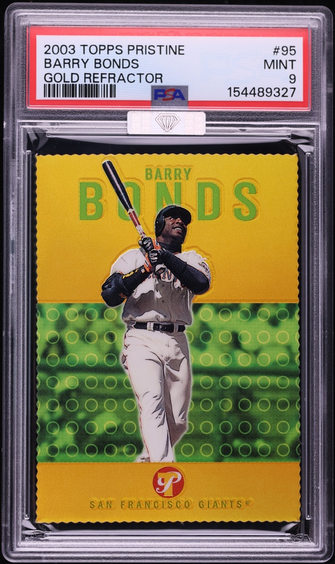 2003 Topps Pristine Gold Refractor Barry Bonds /69 #95 MBA PSA 9 MINT