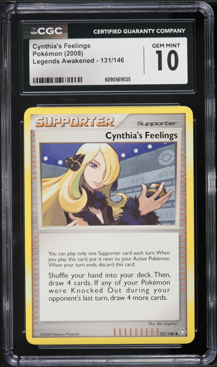 2008 Pokemon Diamond & Pearl Legends Awakened Cynthia's Feelings #131 CGC 10 GEM MINT
