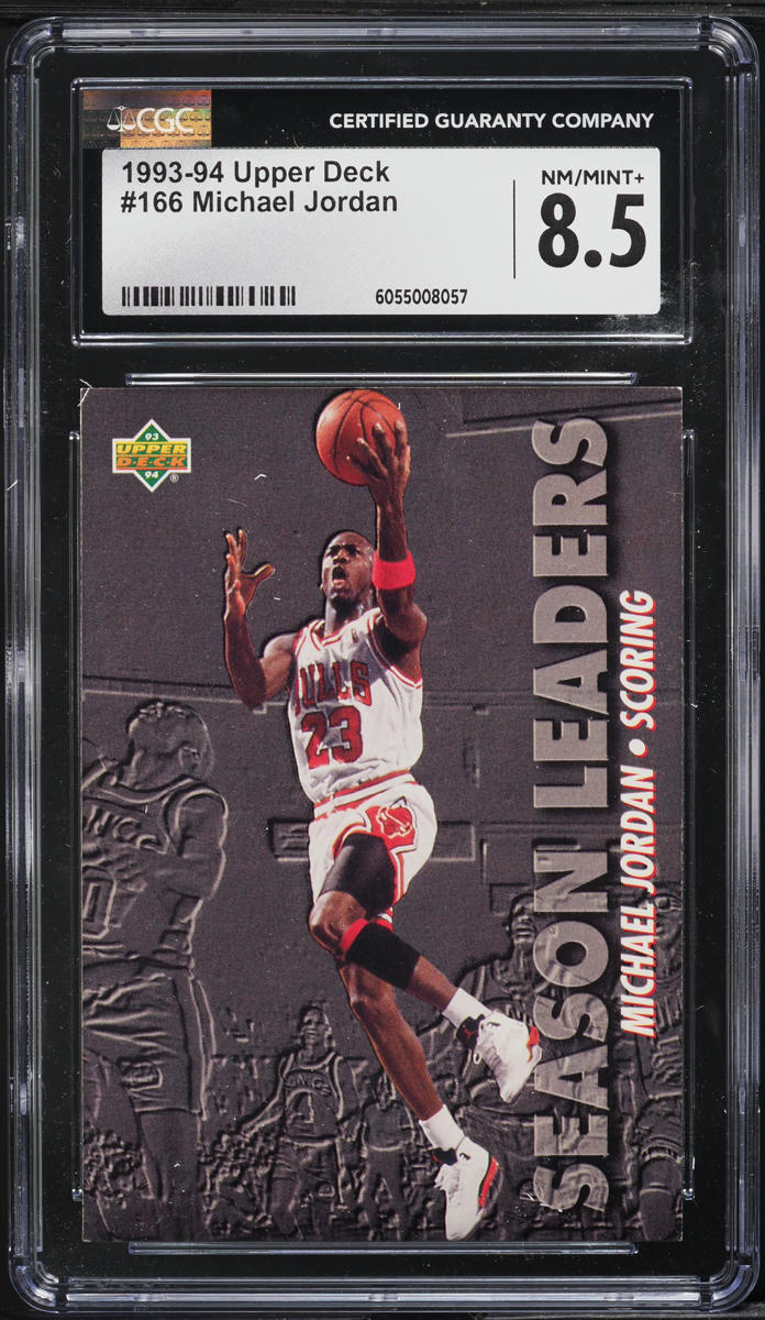 1993 Upper Deck Basketball Michael Jordan #166 CGC 8.5 NM-MT+