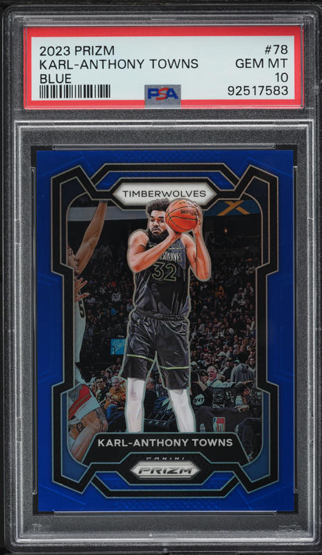 2019 Panini Mosaic Purple Gold Snakeskin Karl-Anthony Towns /20