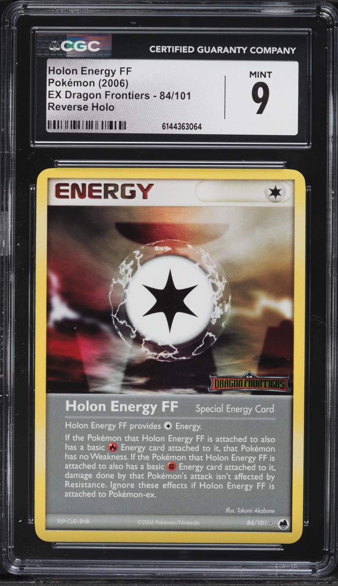 2006 Pokemon EX Dragon Frontiers Reverse Holo Holon Energy FF #84 CGC 9 MINT