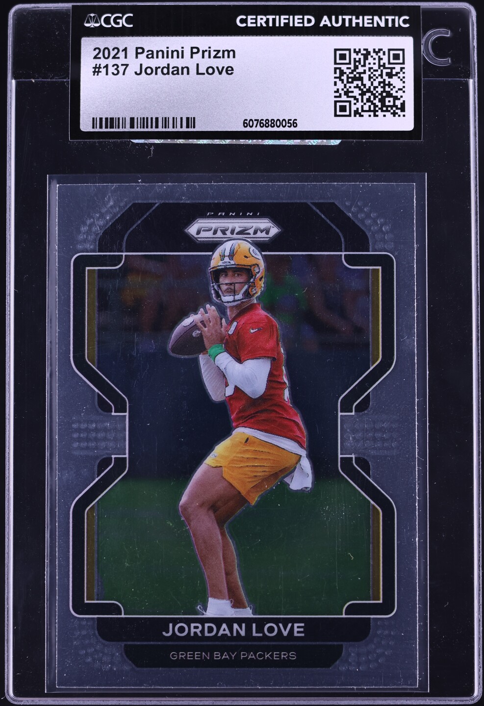 2021 Panini Prizm Jordan Love ROOKIE #137 CGC AUTH