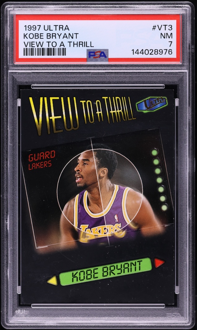 1997 Ultra View To A Thrill Kobe Bryant #VT3 PSA 7 NRMT