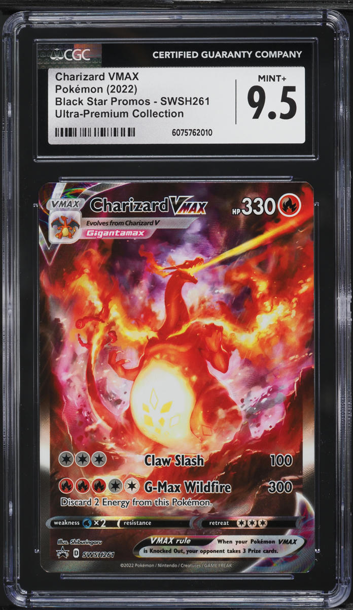 2022 Pokemon SWSH Black Star Promo Ultra Premium Charizard VMAX #SWSH261 CGC 9.5