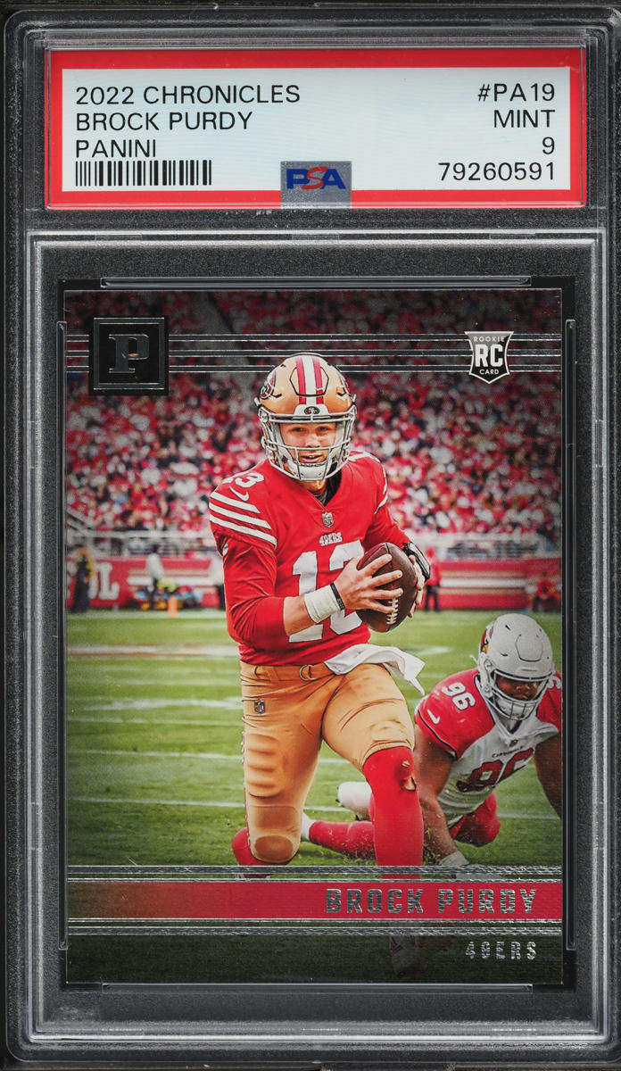 2022 Panini Chronicles Brock Purdy ROOKIE #PA-19 PSA 9 MINT