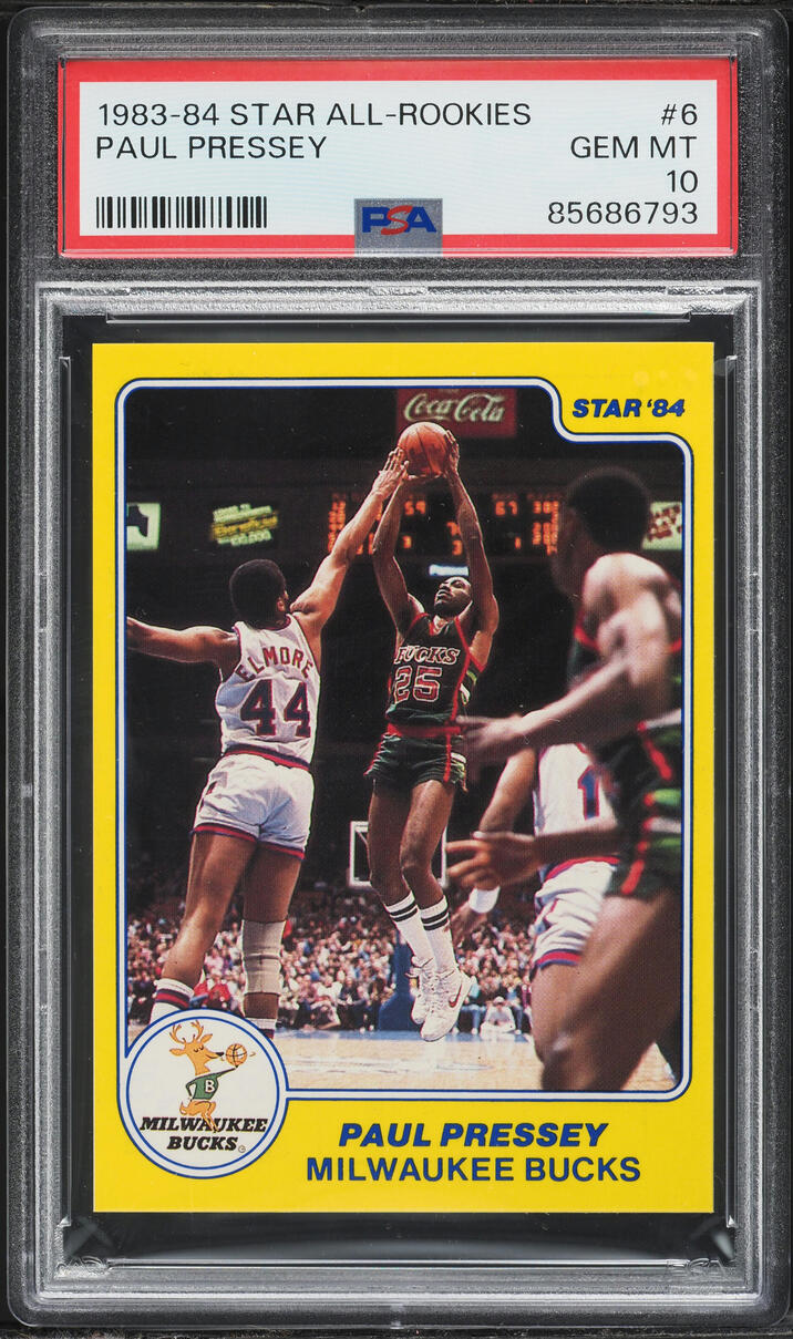 1983 Star Basketball Paul Pressey ROOKIE #6 PSA 10 GEM MINT