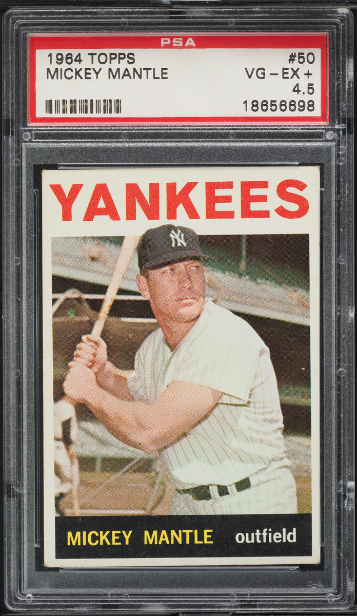 1964 Topps Mickey Mantle #50 PSA 4.5 VGEX+