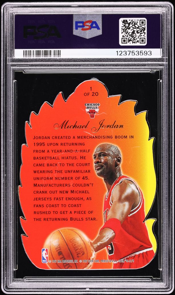1996 Flair Showcase Hot Shots Michael Jordan #1 PSA 9 MINT