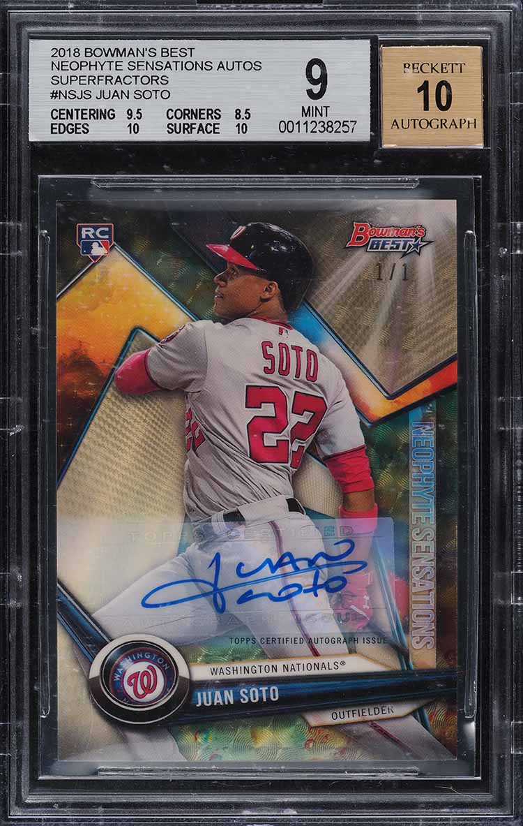 2018 Topps Update Batting Juan Soto ROOKIE #US300 PSA 10 GEM MINT
