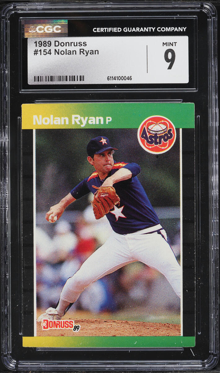 1989 Donruss Nolan Ryan #154 CGC 9 MINT