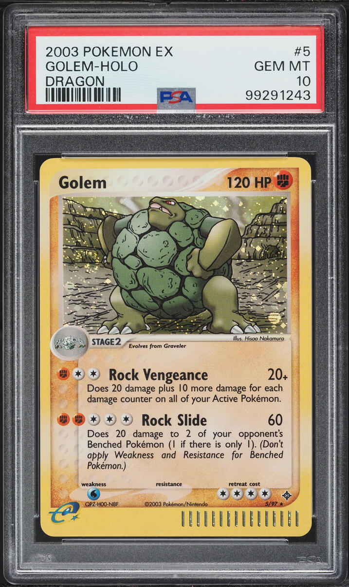 2003 Pokemon EX Dragon Holo Golem #5 PSA 10 GEM MINT