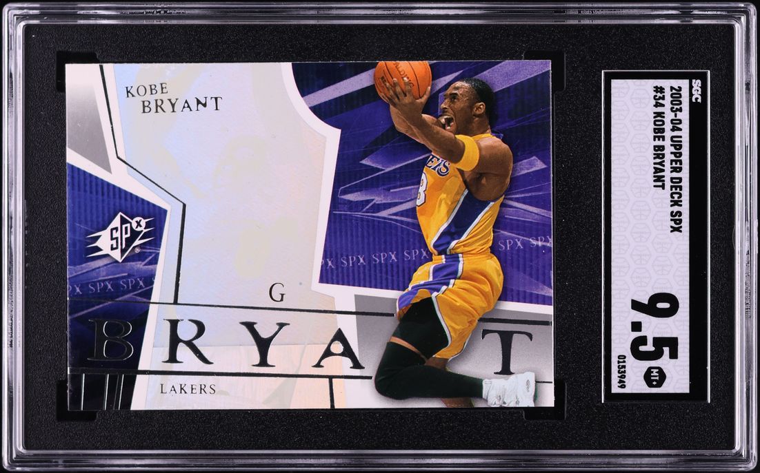 2003 SPx Basketball Kobe Bryant #34 SGC 9.5 MINT+