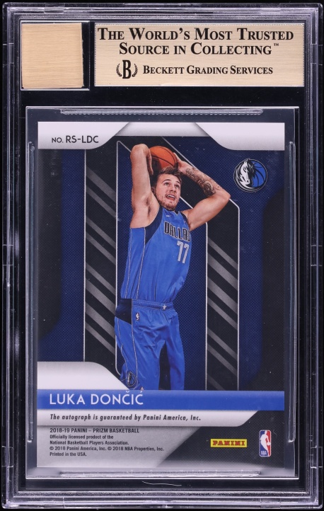 2018 Panini Prizm Luka Doncic ROOKIE AUTO #RS-LDC BGS 9.5 GEM MINT