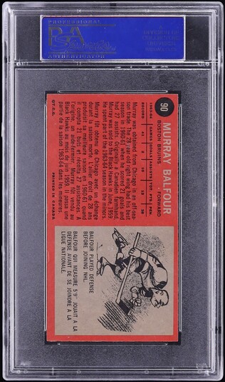 1964 Topps Hockey Murray Balfour #90 PSA 8 NM-MT