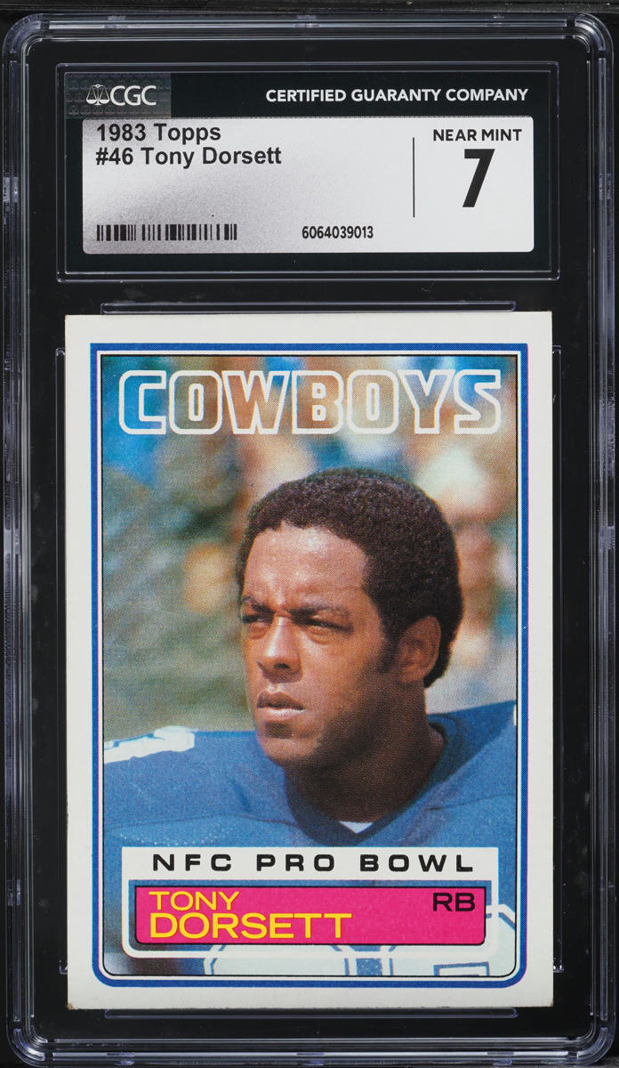 1983 Topps Football Tony Dorsett #46 CGC 7 NRMT