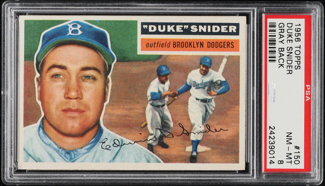 1956 Topps Duke Snider #150 PSA 8 NM-MT