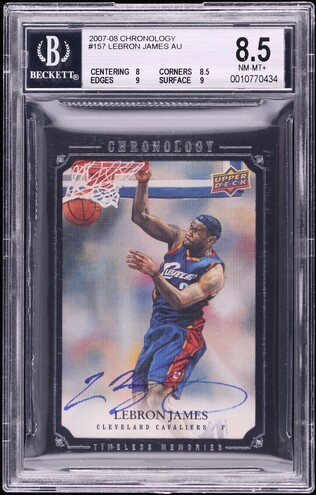 2007 Topps Chrome LeBron James #23 PSA 9 MINT on Fanatics Collect