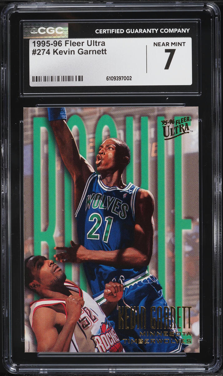 1995 Ultra Basketball Kevin Garnett ROOKIE #274 CGC 7 NRMT