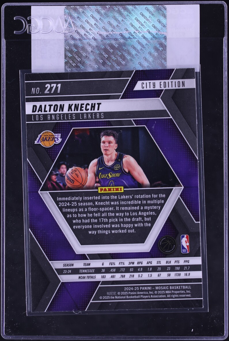 2024 Panini Mosaic Dalton Knecht ROOKIE #271 CGC AUTH