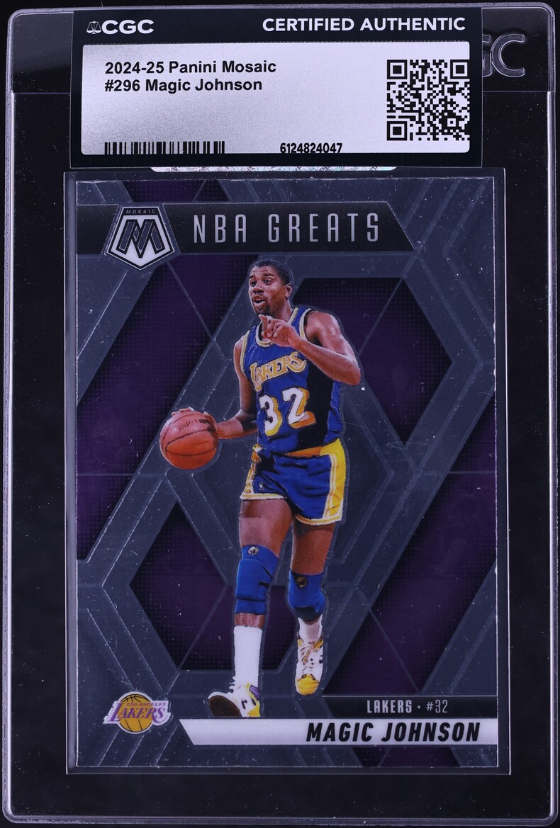 2024 Panini Mosaic Magic Johnson #296 CGC AUTH