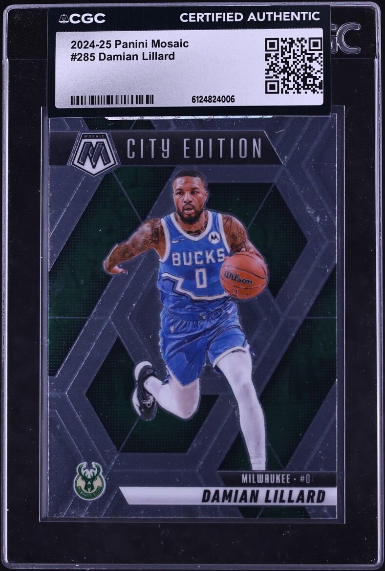 2024 Panini Mosaic Damian Lillard #285 CGC AUTH