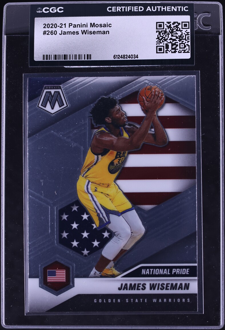 2020 Panini Mosaic James Wiseman ROOKIE #260 CGC AUTH