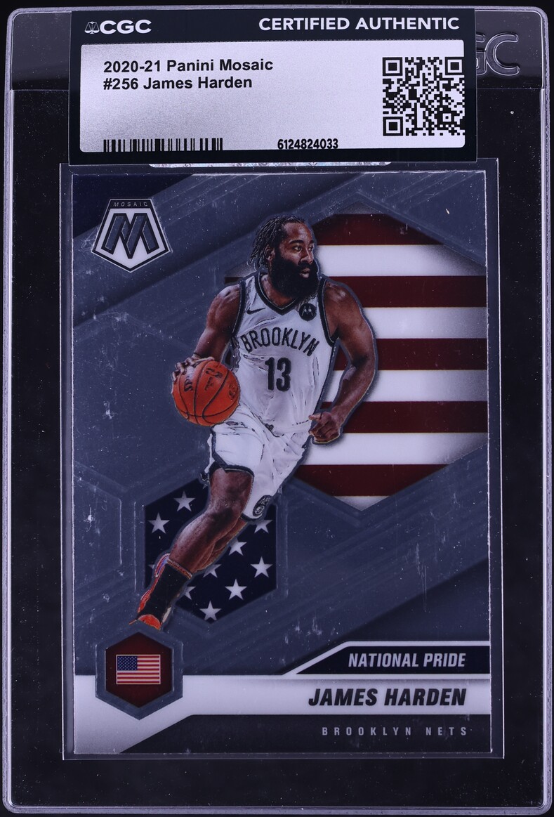 2020 Panini Mosaic James Harden #256 CGC AUTH