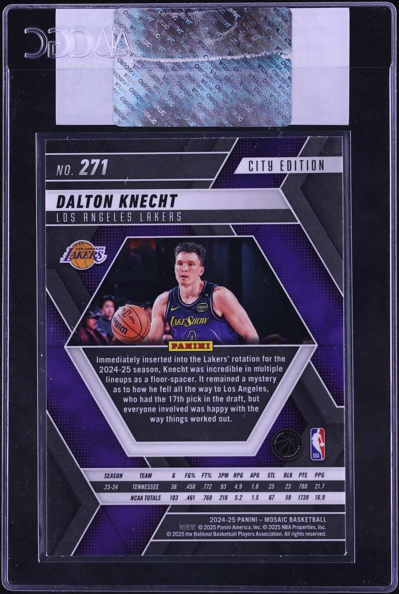 2024 Panini Mosaic Dalton Knecht ROOKIE #271 CGC AUTH