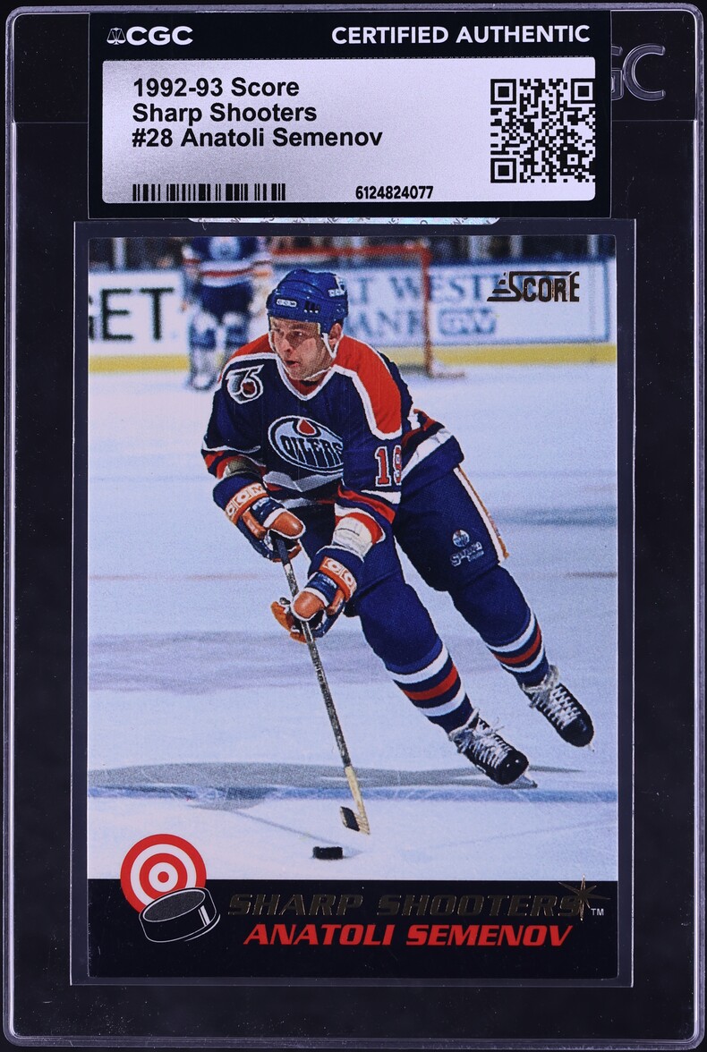 1992 Score Sharp Shooters Anatoli Semenov #28 CGC AUTH