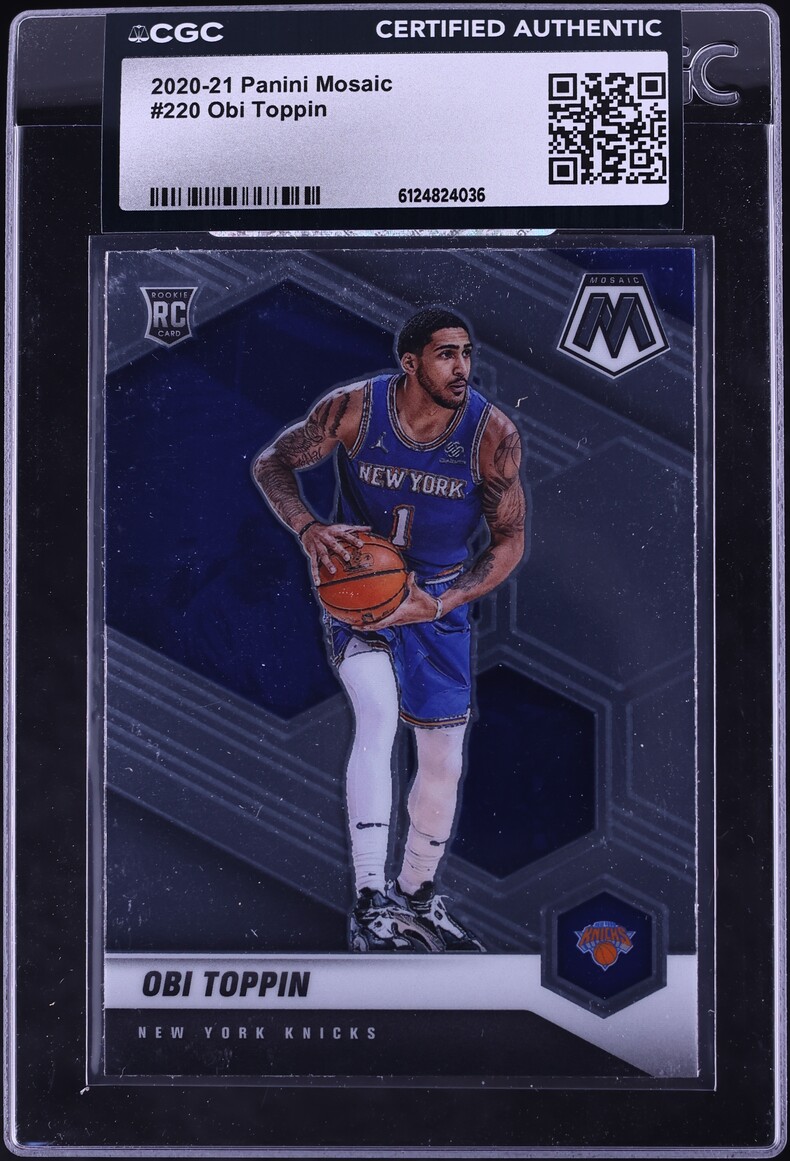 2020 Panini Mosaic Obi Toppin ROOKIE #220 CGC AUTH