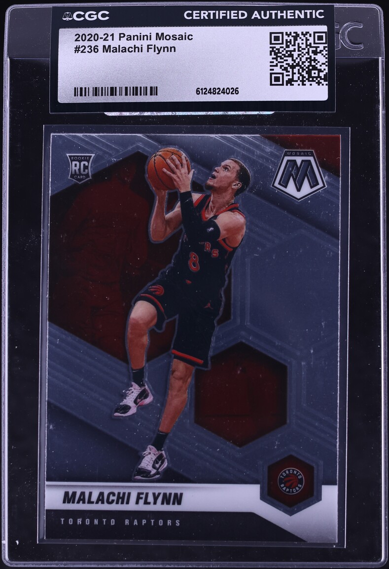 2020 Panini Mosaic Malachi Flynn ROOKIE #236 CGC AUTH